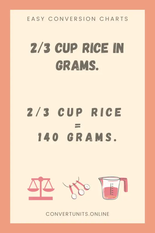 2 3 cups rice in grams