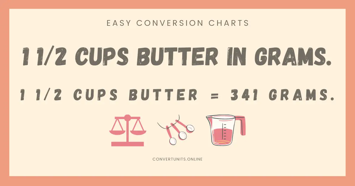 1 1/2 Cups Butter In Grams - Online Unit Converter