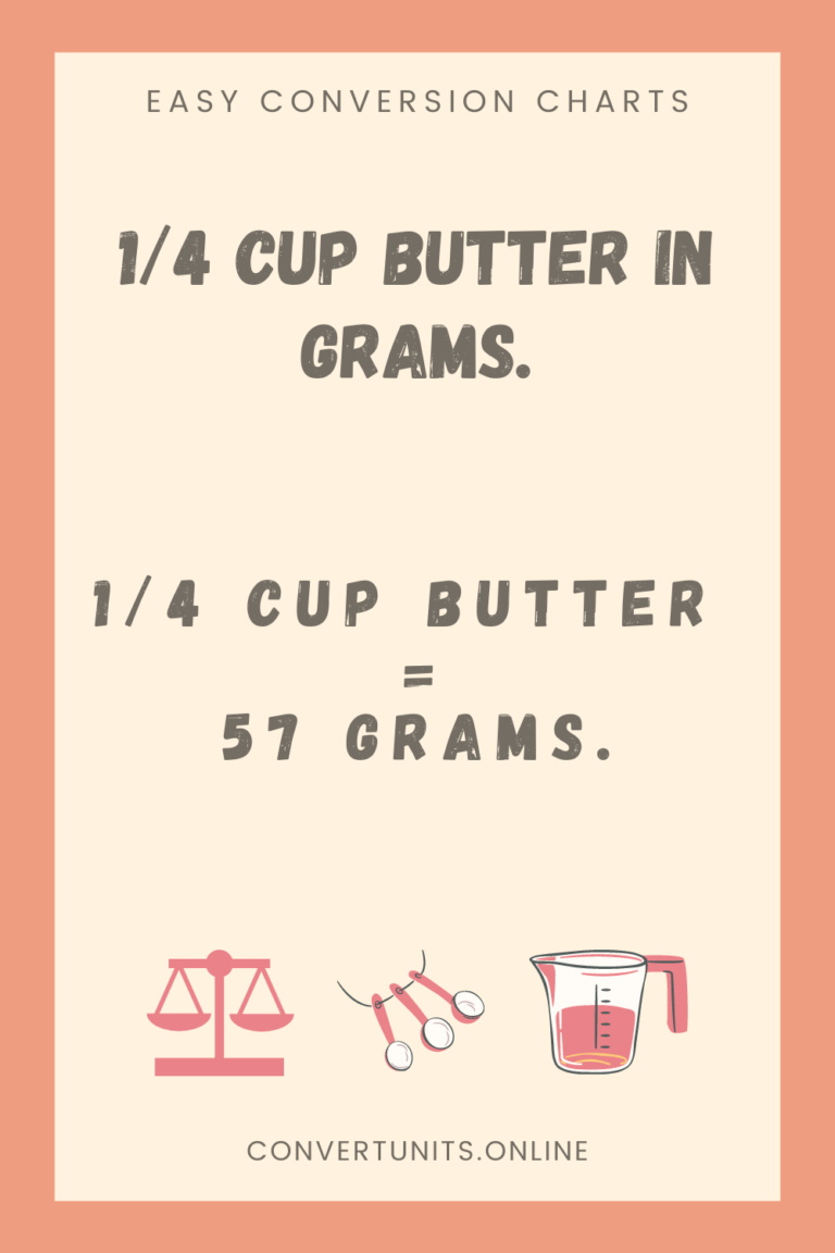 1 4 Cup Butter In Grams Online Unit Converter
