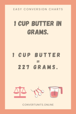1 Cup Butter In Grams - Online Unit Converter