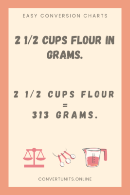 2 1 2 cups cake flour in grams