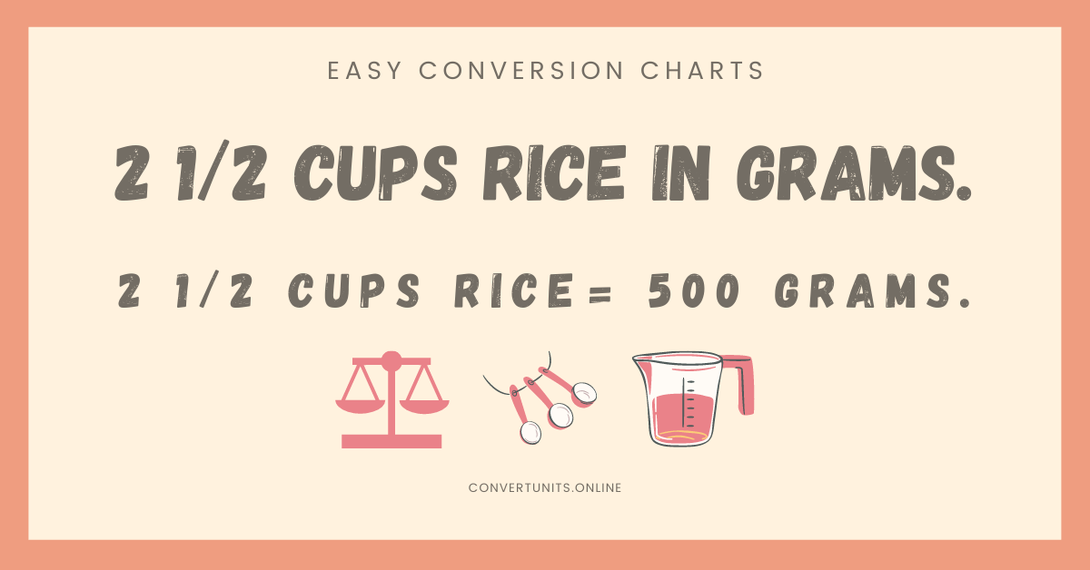 2 1 2 Cups Rice In Grams Online Unit Converter