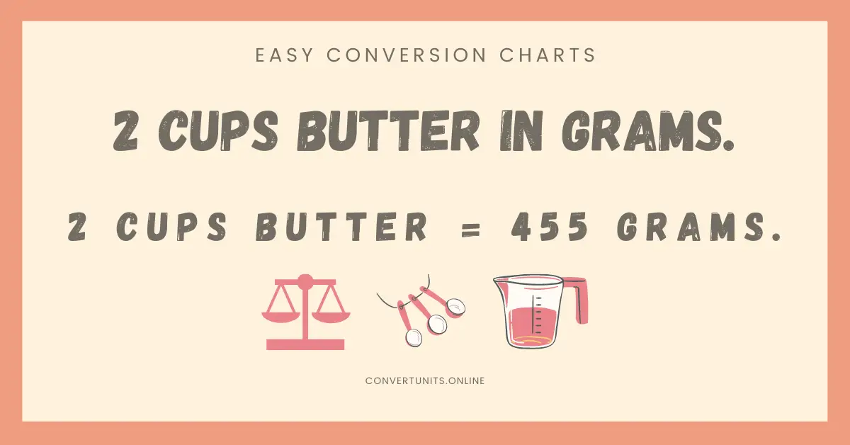 4 cups in grams butter