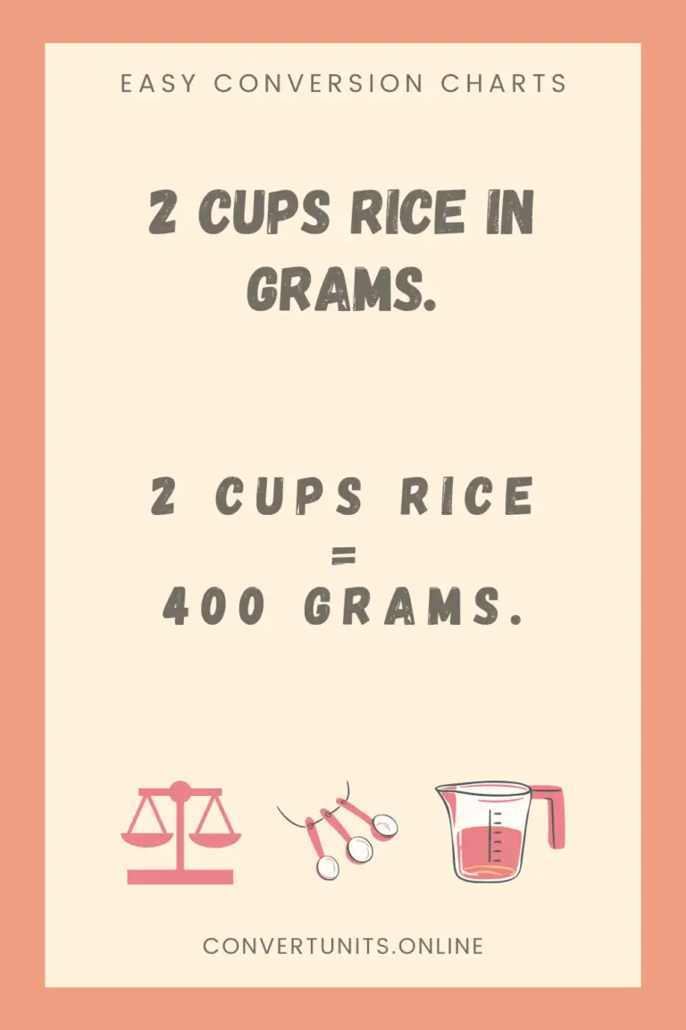 2 Cups Rice In Grams Online Unit Converter