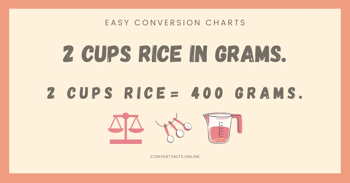 2 Cups Rice In Grams - Online Unit Converter