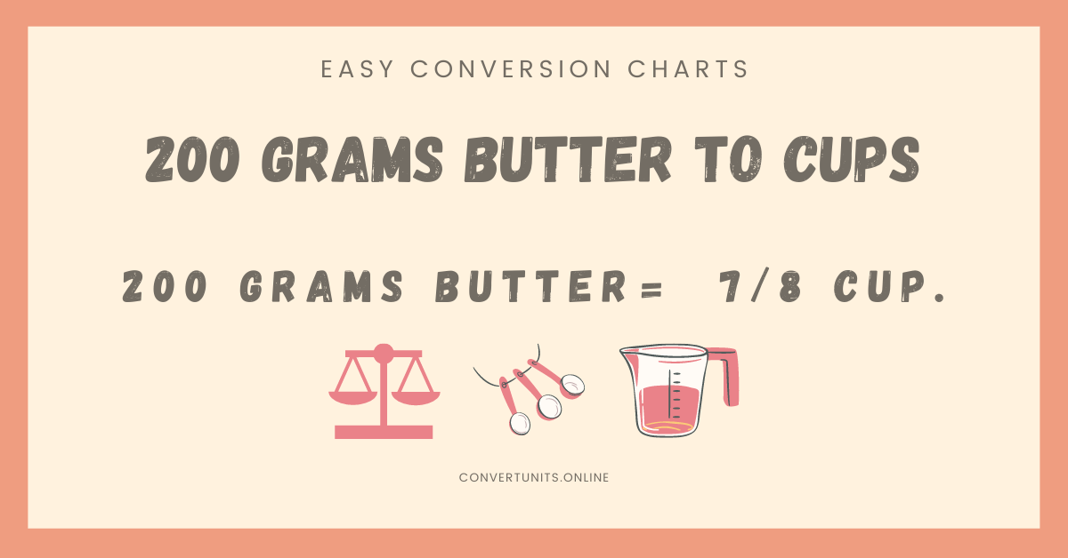 200 Grams Butter To Cups Online Unit Converter
