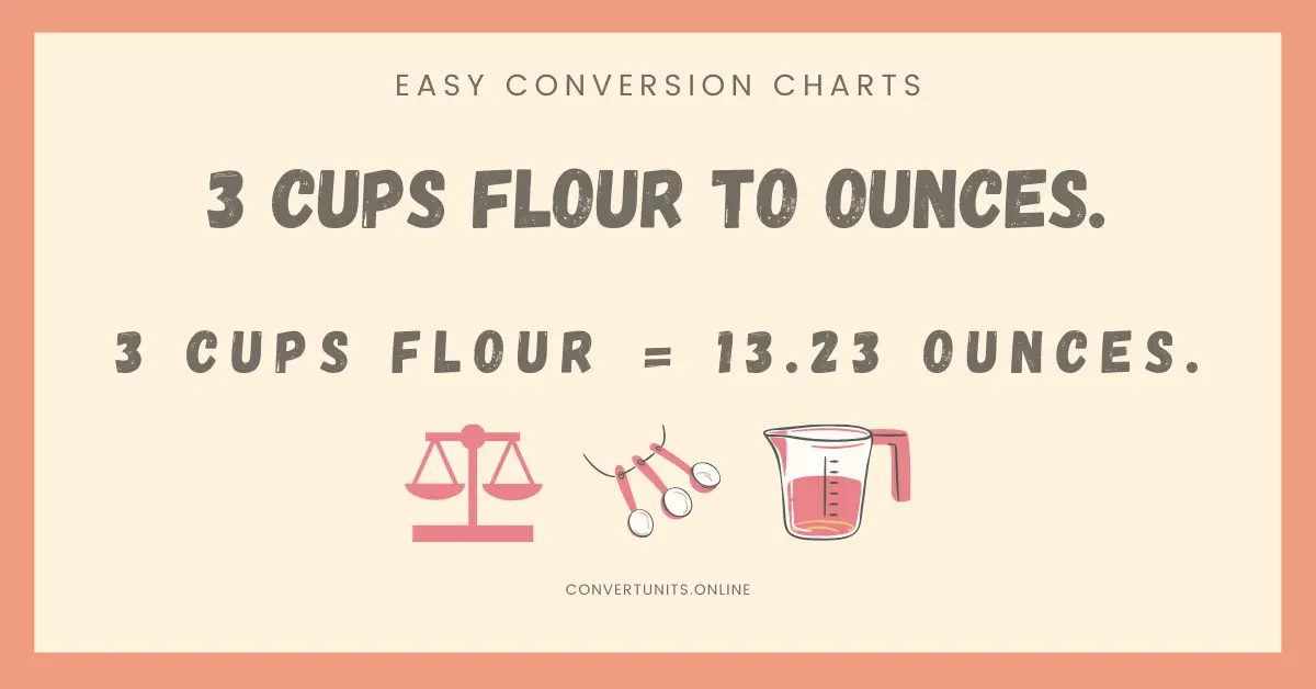 20 how many ounces is 3 cups of flour Quick Guide